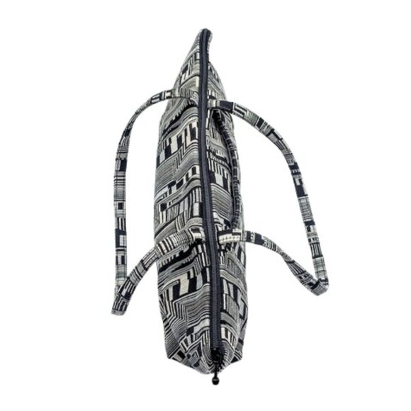 Maruca Millie Lu Optic Beat Black Hand-Sewn Fabric Bag NWOT - Picture 4 of 8